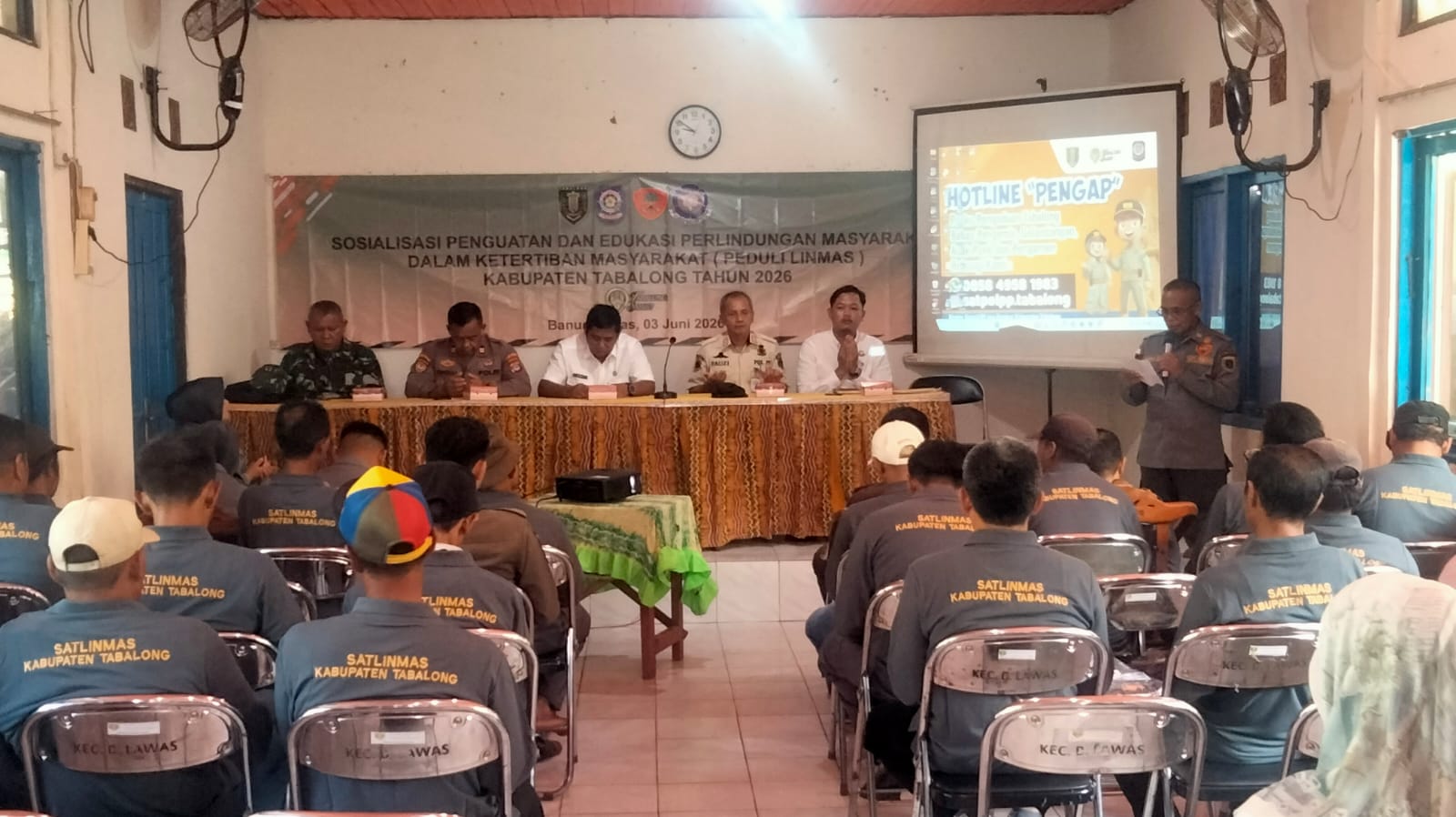 Bati Tuud Koramil Banua Lawas: Linmas Adalah Garda Terdepan Menjaga Ketertiban di Tingkat Desa