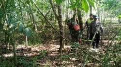 Cegah Karhutla, Koramil 1002-05/Pandawan Gelar Patroli Terpadu Bersama Masyarakat