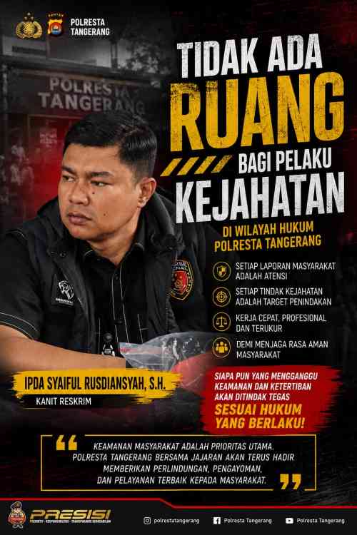 IPDA Syaiful Rusdiansyah, Sosok Perwira Reskrim Humanis yang Tegas Memburu Pelaku Kejahatan