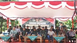 Pangdam XVII/Cenderawasih Pimpin Peletakan Batu Pertama Jembatan Garuda Merah Putih di Mimika