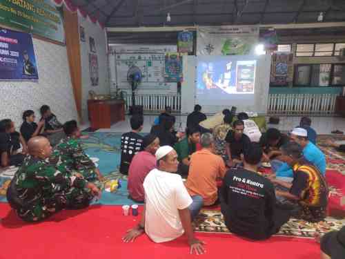 Nobar Piala Dunia 2026, Kodim 1002/HST Perkuat Kemanunggalan TNI dan Rakyat