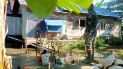Pembuatan Abutmen Empat Jembatan di Wilayah Kodim 1002/HST Terus Dikebut