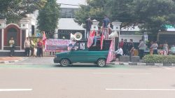 Usai Orasi 40 Menit di Jakpus, Massa Aliansi Anti Korupsi Indonesia Membubarkan Diri Tertib