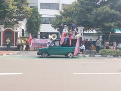 Usai Orasi 40 Menit di Jakpus, Massa Aliansi Anti Korupsi Indonesia Membubarkan Diri Tertib