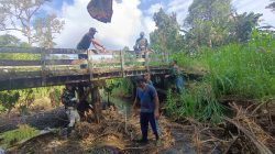 Kodim 1008/Tabalong Genjot Pembangunan Jembatan Garuda Merah Putih di Desa Muang, Dukung Mobilitas dan Perekonomian Warga