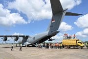 Menembus Jarak Demi Terangnya Negeri, Lanud Sjamsudin Noor Dukung Misi Airbus A-4002M TNI AU Percepat Pemulihan Kelistrikan Sumatera