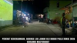 Pererat Kebersamaan, Babinsa Loa Janan Ulu Nobar Piala Dunia 2026 Bersama Masyarakat