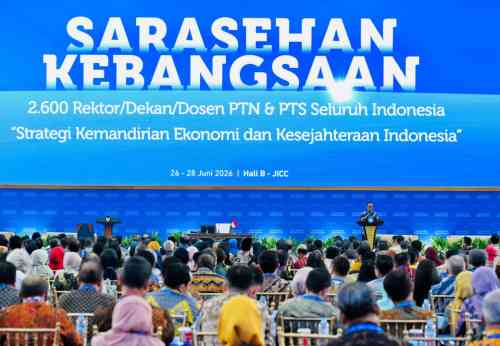 Panglima TNI Dampingi Presiden RI Tutup Sarasehan Kebangsaan KSTI 2026