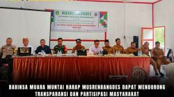 Babinsa Muara Muntai Harap Musrenbangdes dapat Mendorong Transparansi dan Partisipasi Masyarakat