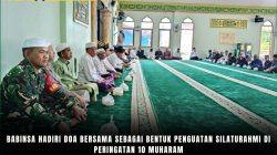 Babinsa Hadiri Doa Bersama Sebagai Bentuk Penguatan Silaturahmi Di Peringatan 10 Muharam