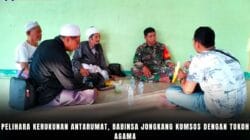 Pelihara Kerukunan Antarumat, Babinsa Jongkang Komsos dengan Tokoh Agama