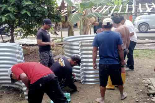 Pembangunan Empat Jembatan Kodim 1002/HST Masuki Tahap Pemasangan Struktur