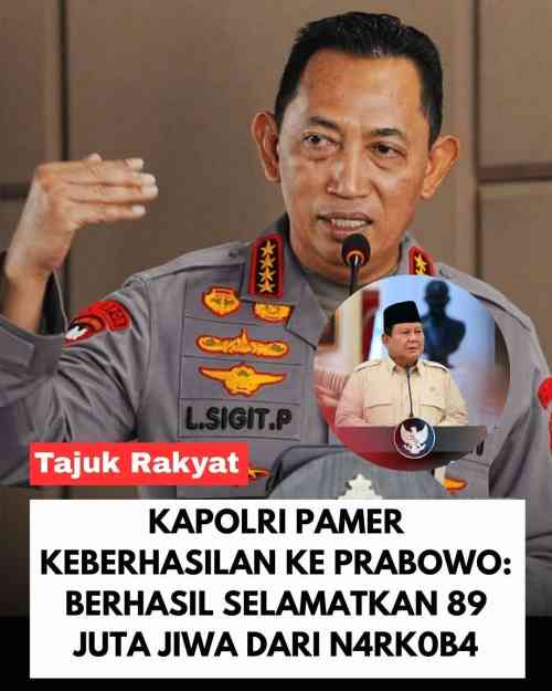 Kapolri Klaim 89 Juta Jiwa Diselamatkan dari Narkoba, Ini Data Pengungkapan 2026