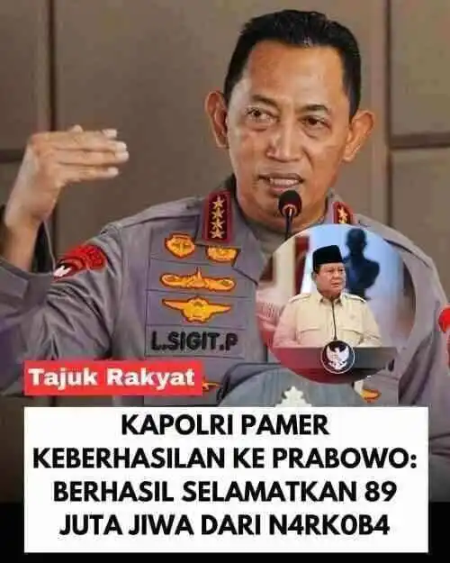 Kapolri Klaim 89 Juta Jiwa Diselamatkan dari Narkoba, Ini Data Pengungkapan 2026