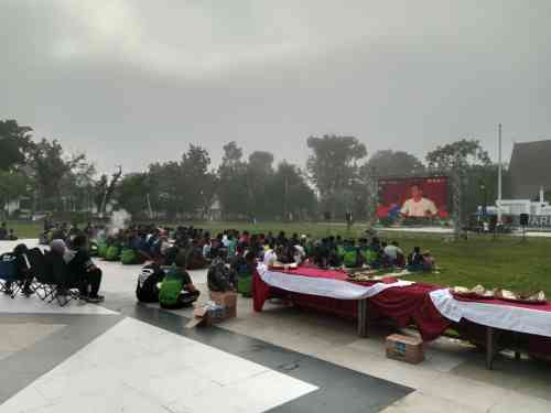 Nobar Piala Dunia Jadi Ruang Kebersamaan Warga Hulu Sungai Tengah