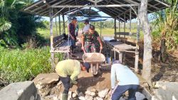 Sinergi TNI-Rakyat Percepat Pembangunan Empat Jembatan di Hulu Sungai Tengah