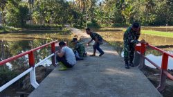 Jembatan Garuda Merah Putih di Tabalong Masuki Tahap Finishing, Hasil Gotong Royong TNI dan Warga Segera Difungsikan