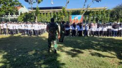 TNI Hadir di MPLS, Koramil Leces Bekali Siswa Disiplin dan Semangat Bela Negara