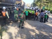 Kodim 1008/Tabalong Bersama Polres Amankan Demo Warga Padangin Terkait Dampak Operasional PT Adaro