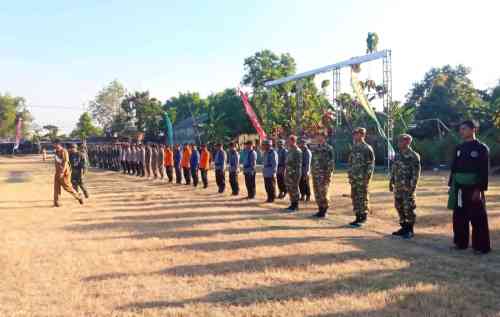 Jelang Pembukaan TMMD 129 di Kesongo, Kodim Bojonegoro Gelar Gladi Upacara