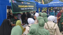Bazar Pangan Murah Persit Kodim Bojonegoro Meriahkan Pembukaan TMMD 129 di Kesongo Kedungadem