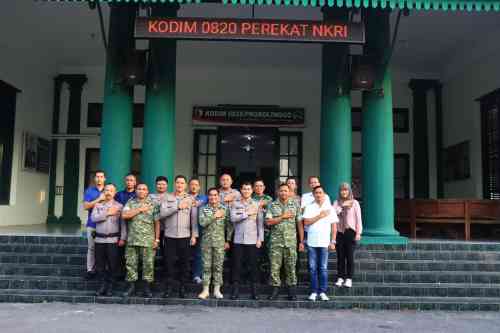 TNI-Polri Perkuat Soliditas, Dandim dan Kapolres Probolinggo Kota Gelar Silaturahmi