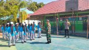 Babinsa dan Bhabinkamtibmas Gembleng Siswa Baru SMKN 1 Banua Lawas, Disiplin Jadi Prioritas