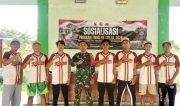 TMMD 129 Bojonegoro di Kesongo Gelar Turnamen Voli Antar Desa