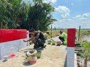 Semangat Merah Putih Warnai Empat Jembatan Baru, TNI dan Warga Perkuat Konektivitas HST