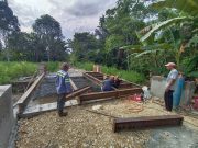 Kodim 1008 dan Warga Percepat Pembangunan Jembatan Garuda, Kini Masuk Tahap Pembesian