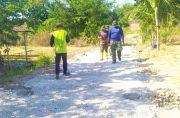 TMMD 129 Bojonegoro: Kejar Target, Pembangunan Jalan Cor Beton Dusun Mundu Capai 30 Persen