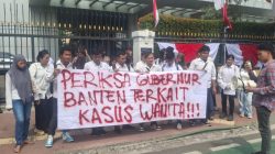 Gerakan Mahasiswa Peduli Perempuan Datangi Kemendagri, Desak Evaluasi Gubernur Banten