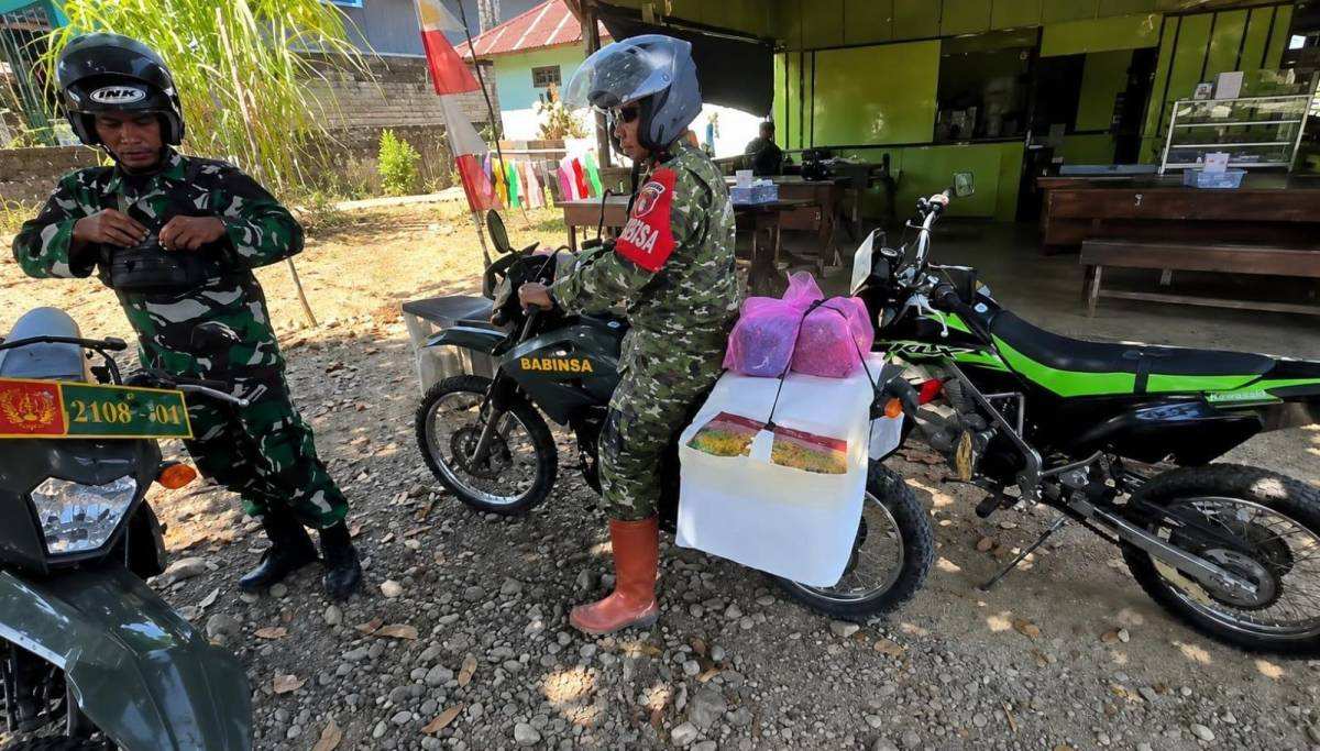 TNI Hadir untuk Rakyat, Koramil 1008-01 Beri Semangat dan Bantuan kepada Warga Binaan