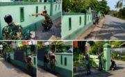Aksi Bersih-Bersih Koramil 1008-04 Sambut HUT ke-81 RI, Tumbuhkan Semangat Pengabdian Prajurit