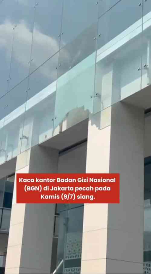 Heboh Kaca Kantor Badan Gizi Nasional Pecah, Polisi Pastikan Situasi Tetap Kondusif Heboh Kaca Kantor Badan Gizi Nasional Pecah, Polisi Pastikan Situasi Tetap Kondusif
