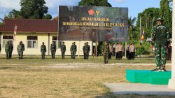 Jelang Pembukaan TMMD ke-129, Satgas TMMD Kodim 1505/Tidore Matangkan Persiapan Melalui Gladi Upacara