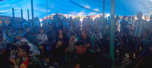 Tumbuhkan Semangat Kebersamaan, Kodim 1710/Mimika Kembali Gelar Nobar Piala Dunia Bersama Masyarakat