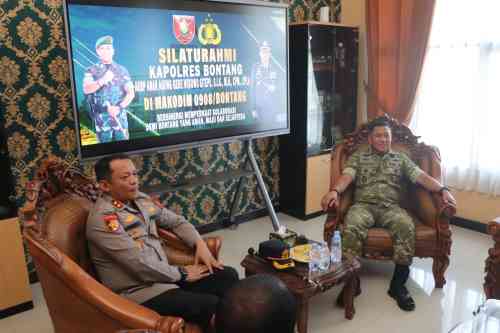 Dandim 0908/Bontang Sambut Kunjungan Silaturahmi Kapolres Bontang, Perkuat Sinergitas TNI-Polri Dandim 0908/Bontang Sambut Kunjungan Silaturahmi Kapolres Bontang, Perkuat Sinergitas TNI-Polri