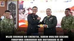 Wujud Dukungan dan Sinergitas, Dandim 0906/Kkr Bersama Forkopimda Semarakkan Hari Bhayangkara Ke-80