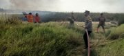 Babinsa Koramil 1008-04/Tanta-Murung Pudak Bantu Padamkan Karhutla di Desa Walangkir
