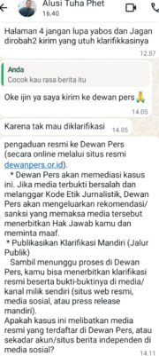Diduga Salah Kirim Klarifikasi, Oknum P3K IAIN Langsa Malah Gertak Wartawan ke Dewan Pers