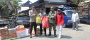 Peduli Warga Terdampak Musibah, Babinsa Dampingi Penyaluran Bantuan Pascakebakaran