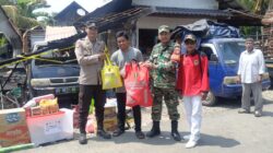 Peduli Warga Terdampak Musibah, Babinsa Dampingi Penyaluran Bantuan Pascakebakaran