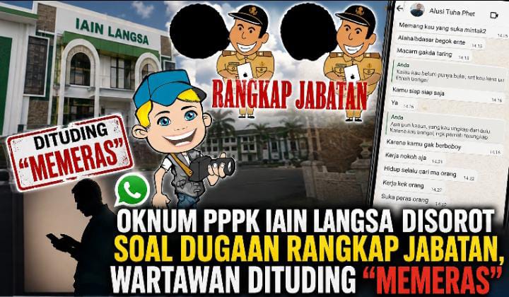 Rangkap Jabatan PPPK IAIN Langsa Dipersoalkan, Wartawan Klaim Dituding Tanpa Bukti