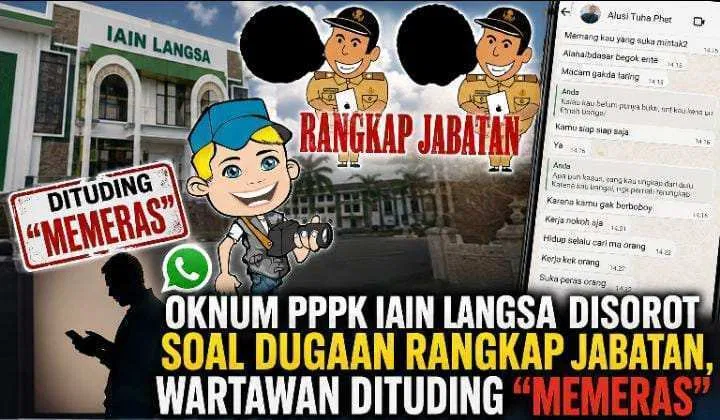 Rangkap Jabatan PPPK IAIN Langsa Dipersoalkan, Wartawan Klaim Dituding Tanpa Bukti