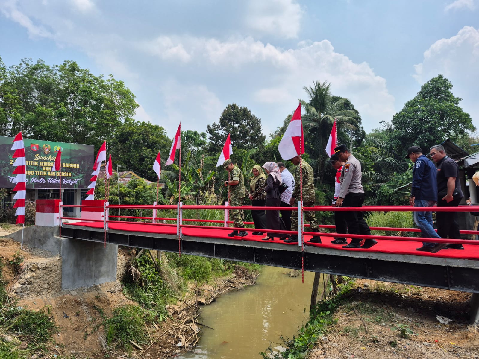 Jembatan Garuda Teluk Mesjid, Wujud Sinergi TNI dan Pemerintah Buka Akses Warga