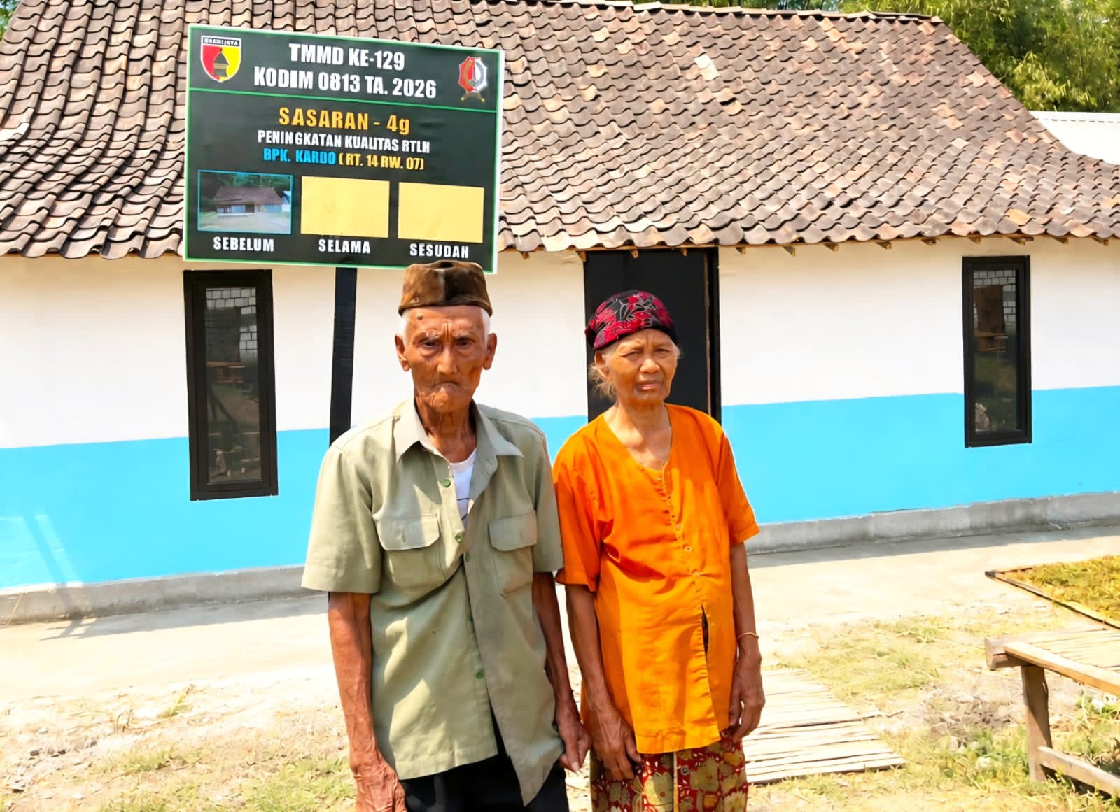 Ucapan Terima Kasih Mbah Kardo! Rumah Reyotnya Kini Jadi Hunian Nyaman Lewat TMMD 129 Bojonegoro Ucapan Terima Kasih Mbah Kardo! Rumah Reyotnya Kini Jadi Hunian Nyaman Lewat TMMD 129 Bojonegoro