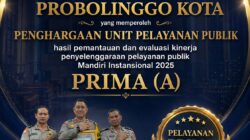 Polres Probolinggo Kota Raih Predikat Pelayanan Publik Prima Kategori A