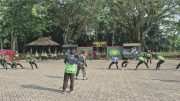 Kodim 1002/HST Semarakkan HUT ke-81 RI dengan Lomba Penuh Kekompakan