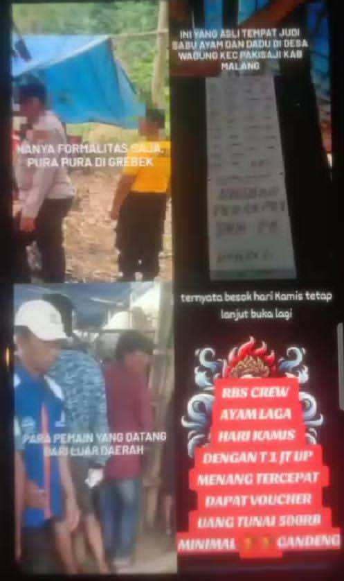 Tak Lama Setelah Digerebek, Judi Kembali Berlangsung di Wadung